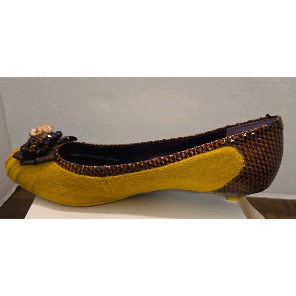 Poetic License Shoes Notice Me Flats Yellow Women's EUR size 40.5 US size 9.5 - Picture 10 of 16
